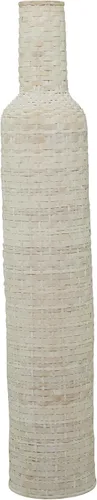 Vista 8 de Deco 79 Jarrón decorativo de madera de bambú para centro de mesa, florero para decoración del hogar, 9 x 9 x 48 pulgadas, marrón