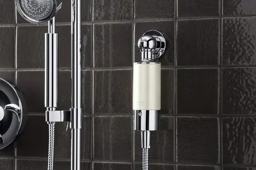Vista 7 de Kohler 30646-CP Sistema de filtración de agua de ducha acuífero, reduce el cloro y el olor, incluye reemplazo de filtro, cromo pulido