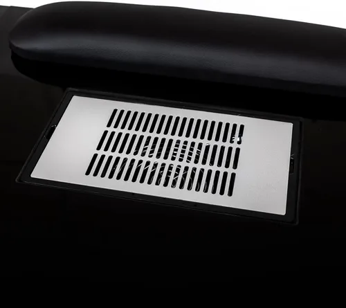 Vista 4 de DERMALOGIC Mesa de manicura Glass Glow Black II Salon Nail Table Salon Muebles y equipos, versión ligera