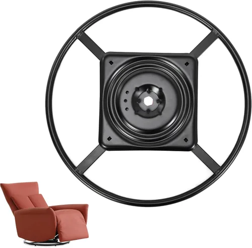 Vista 7 de Frassie - Silla reclinable de 20 pulgadas con anillo giratorio de repuesto con placa de 10 pulgadas Pieza de anillo inferior de sofá mecedora