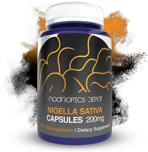 Vista 7 de Nootropics Depot Cápsulas de extracto de Nigella Sativa 200 mg 60 unidades Contenido mínimo del 5% de timoquinona Extracto de aceite