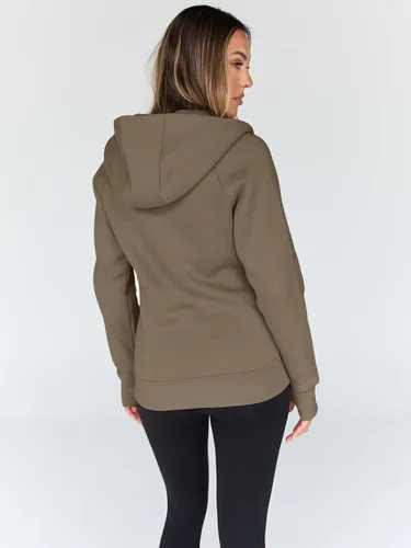 Vista 100 de Trendy Queen Sudaderas con capucha y cremallera para mujer, chaquetas de vellón, talla extragrande, moda de otoño e invierno