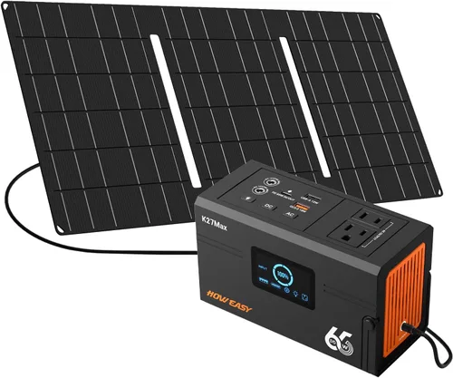 Vista 14 de HOWERASY Portable Power Station 98Wh, 135W(270W Peak) Solar Generator Negro
