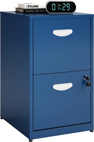 Vista 15 de Polup Archivador de 2 cajones con cerradura, archivadores metálicos para oficina en casa, archivador de dos cajones con cerradura, archivador