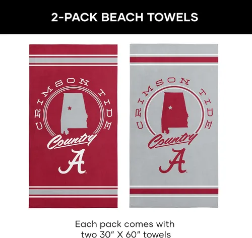 Vista 6 de Northwest Paquete de 2 toallas de playa unisex para adultos de la NCAA