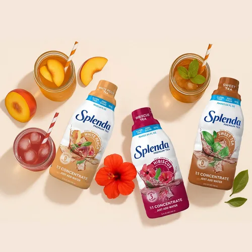 Vista 7 de SPLENDA Té de hibisco 1:1 concentrado de alta calidad, sin azúcar, sin gluten, té hecho real, 32 onzas líquidas (paquete de 2)
