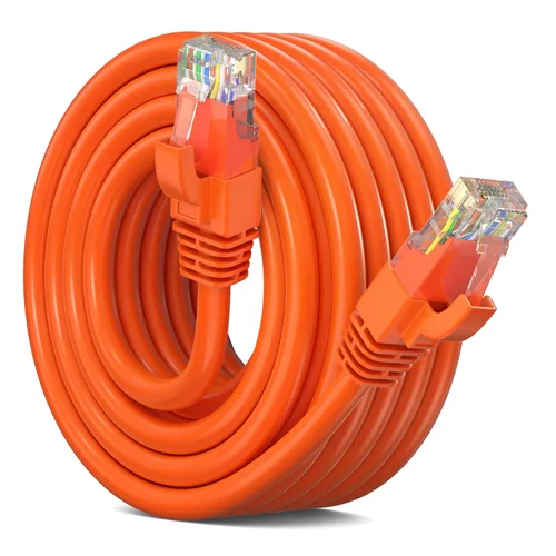 Vista 14 de Maximm Cable Ethernet Cat 6, cable de red y conexión de alta velocidad de 10 pies, UTP, 10 Gbps, cable Ethernet de 550 MHz, color naranja