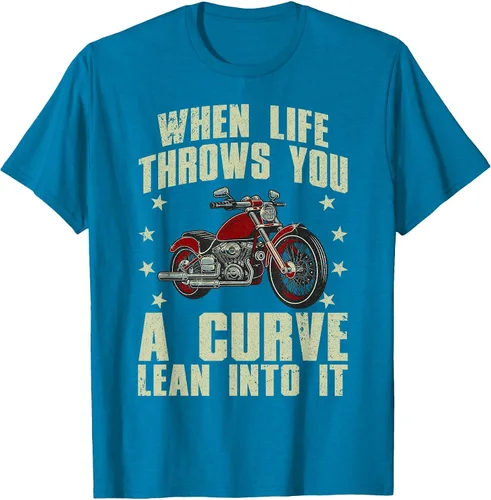Vista 59 de Funny Motorcycle Racer Design for Men Women Motorcycle Lover T-Shirt Asphalt Grey