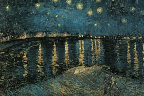 Vista 37 de Póster de “La noche estrellada” (1889) de Vincent Van Gogh, 18 x 12 pulgadas Ramas de flor de almendro 9897