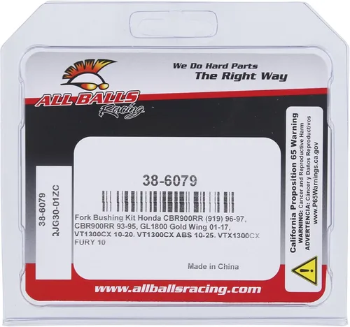 Vista 4 de All Balls Kit de bujes de horquilla 38-6079 compatible con/repuesto para Honda CBR900RR (919) 1996-1997, CBR900RR 1993-1995, GL1800 Gold Wing