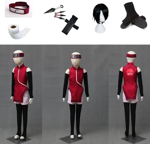 Vista 6 de Disfraz de cosplay de Sarada de talla EE. UU