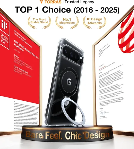 Vista 8 de TORRAS Funda delgada para Google Pixel 10 Pro XL transparente, compatible con MagSafe, marco de borde abierto, funda para teléfono para Pixel 10 Pro