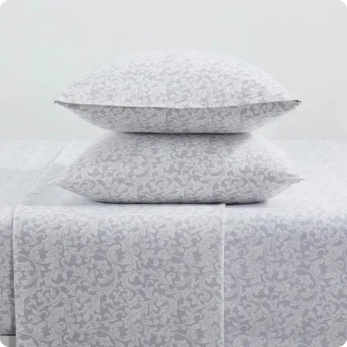 Vista 10 de Tahari Home - Sábanas matrimoniales, ropa de cama de franela de algodón de 4 piezas con fundas de almohada a juego, cepilladas para mayor suavidad