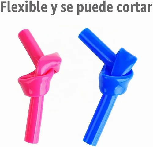Vista 8 de ALINK Pajitas de silicona reutilizables extra largas de 15 pulgadas, paquete de 4 popotes flexibles para vaso Stanley de 40 onzas, botellas de agua
