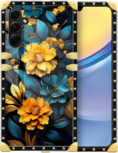 Vista 197 de Funda compatible con Samsung Galaxy A03S 4G, TPU suave de lujo y parte trasera de policarbonato duro para niñas y mujeres, funda protectora a prueba