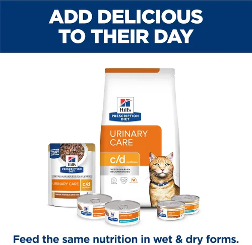 Vista 10 de Hills C/D Alimento para gatos, para la vejiga, múltiples cuidados, 4 lb