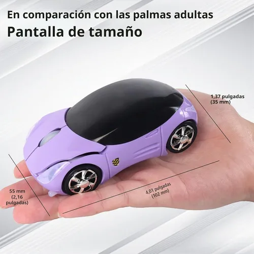 Vista 6 de elec Space Mouse inalámbrico, 2.4 GHz, ratón inalámbrico para automóvil, 3D, ergonómico, deportivo, óptico inalámbrico con receptor USB para PC