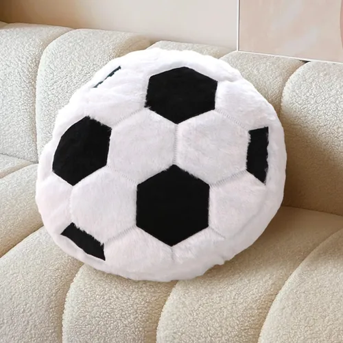 Vista 2 de Almohada de balón de fútbol almohada de flor verde salvia para el hogar sofá cama decorativa