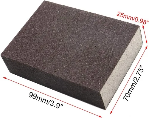 Vista 4 de Luomorgo Bloques de lijado de esponja de lijado pulido bloque de lijado elástico extrafino (grano 400-600) 8 piezas Extra Fine, 400-600 Grit