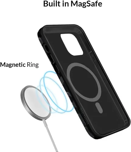 Vista 6 de VELVET CAVIAR Funda para iPhone 13 Pro Max con estampado de leopardo y guepardo negro, compatible con MagSafe, probada en caídas de 10 pies