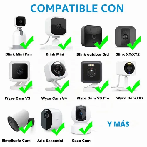 Vista 2 de JJMASEE Cargador de cable de extensión micro USB de 10 pies para Wyze/Blink Para Wyze Cam V3/V4/OG/V3 Pro, Blink Mini Pan/Mini y otros modelos micro