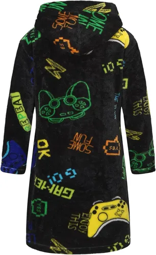 Vista 142 de E.W Apparel Bata de baño de forro polar con capucha para niños, bata suave y mullida para niños pequeños
