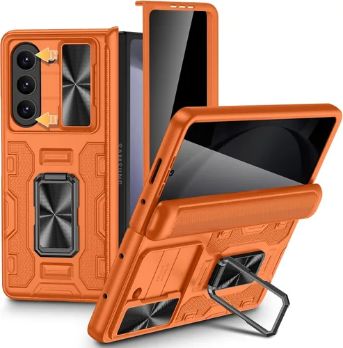 Vista 58 de VEGO Funda para Galaxy Z Fold 4 con Cubierta de Cámara Deslizante y Protección de Bisagra Funda con Protector de Pantalla Soporte Magnético de 360°