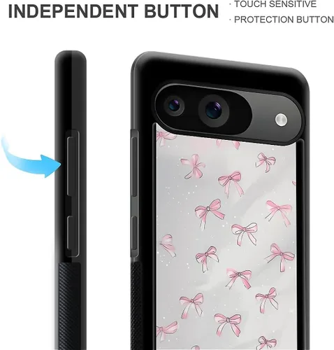 Vista 947 de Compatible con Google Pixel 4A 5G Mobile Case Creative Acrylic Panel trasero Silicona Protección Grip especialmente diseñado para Google Pixel 4A 5G