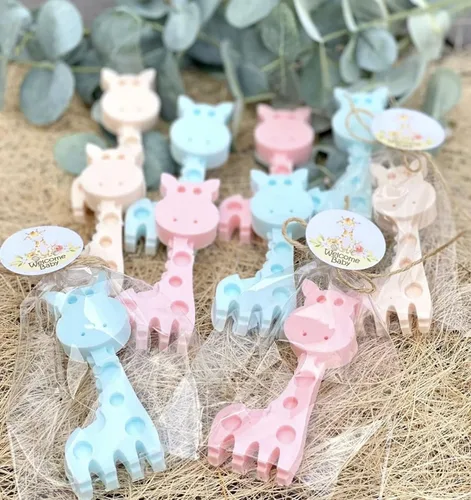 Vista 2 de Giraffe Soap Favors - Giraffe Baby Shower Favors, Boy Girl Baby Giraffe Decorations, Safari Jungle Baby Shower Party Gift