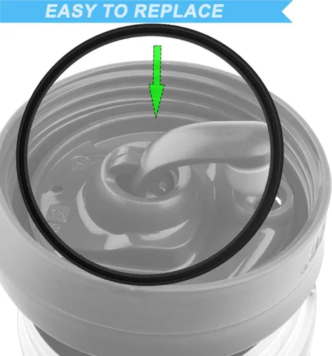 Vista 6 de 10 sellos de tapa de goma de repuesto compatibles con taza de viaje Contigo Snapseal Byron de 16 y 20 onzas, sellos de goma a prueba de fugas, Negro