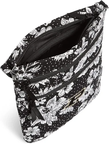 Vista 3 de Vera Bradley Cotton Collegiate Triple Zip Hipster Crossbody Purse (Multiple Teams Available)
