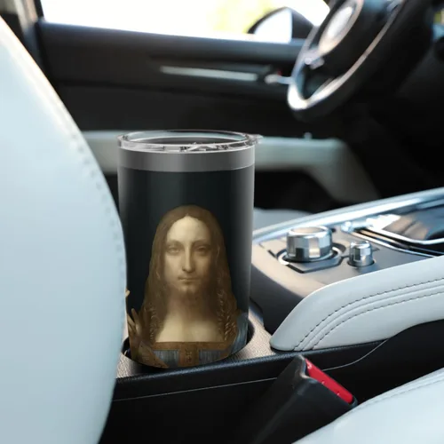 Vista 6 de Salvator Mundi by Leonardo da Vinci (1500) Stainless Steel Insulated Tumbler
