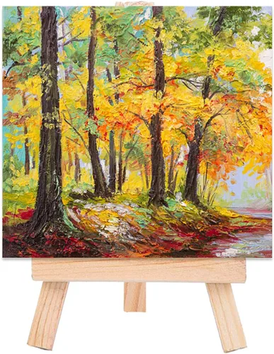 Vista 5 de Mini paneles de lienzo para pintar y dibujar manualidades, paquete de 24 (3 x 3 pulgadas)