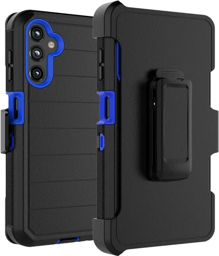 Vista 8 de Funda para teléfono Galaxy A14 5G, para Samsung A14 5G con clip para cinturón con [protector de pantalla incorporado] protector de pie resistente a
