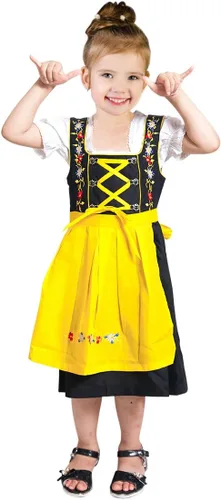 Vista 2 de Dirndl Dik05 - 3 piezas para niños, talla 10, Oktoberfest Drindle-s Dress-es costume
