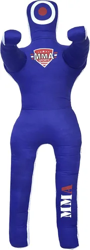 Vista 16 de MMA Deportes Brasileño JIU Jitsu Grappling Sumisión Lanzamiento Maniquí Punzonado Bolsa Pesada Kick Boxing Dummies SIN LLENAR Gris