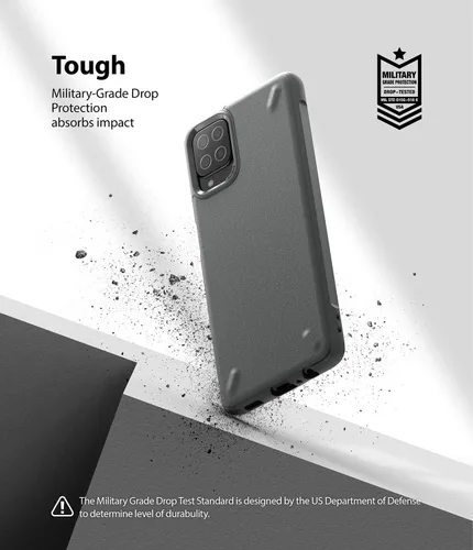 Vista 6 de Ringke Onyx - Funda compatible con Samsung Galaxy A12 (6.5 pulgadas), antihuellas dactilares, antideslizante, agarre cómodo, resistente, duradera, a