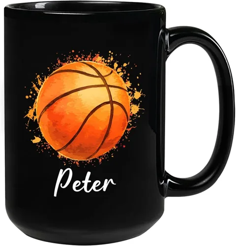 Vista 10 de Taza de café de fútbol americano con nombre personalizado, regalo de fútbol personalizado, porcelana negra 11oz y 15oz