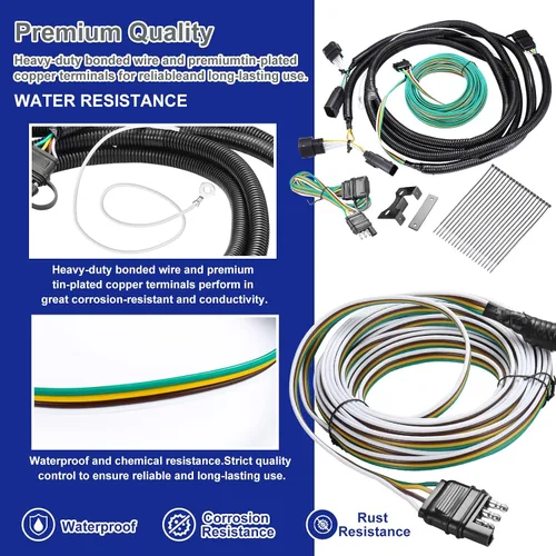 Vista 6 de BX88368 EZ - Kit de arnés de cableado de remolque para Jeep Willys 2021-2025 Wrangler JL 2018-2025 y Gladiator 2020-2025 Kit de cableado de vehículo