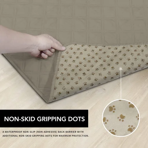 Vista 4 de Easy-Going - Funda impermeable 100% para cama de perro, manta antideslizante para mascotas para muebles, funda lavable para sofá, funda de repuesto