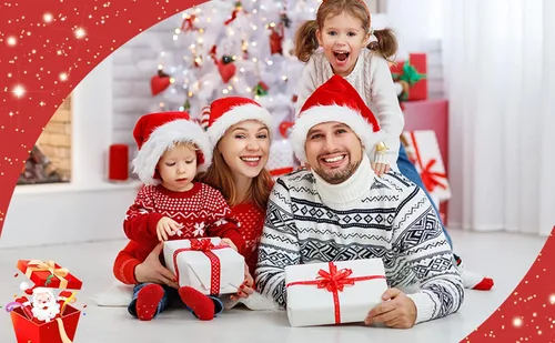 Vista 5 de Century Star Calcetines de Navidad con agarres de algodón para niños pequeños, calcetines de invierno antideslizantes
