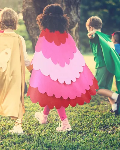 Vista 6 de 4 piezas de disfraz de búho para niños, incluye máscaras de alas de búho, guantes y pantimedias para niñas, niños pequeños, juegos de rol