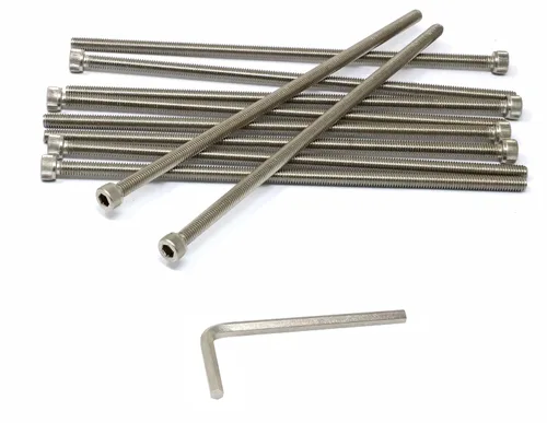 Vista 131 de iexcell Kit de tornillos de cabeza hexagonal de acero inoxidable 304, 100 unidades M2 x 0.157 in, paso de rosca de 0.016 in