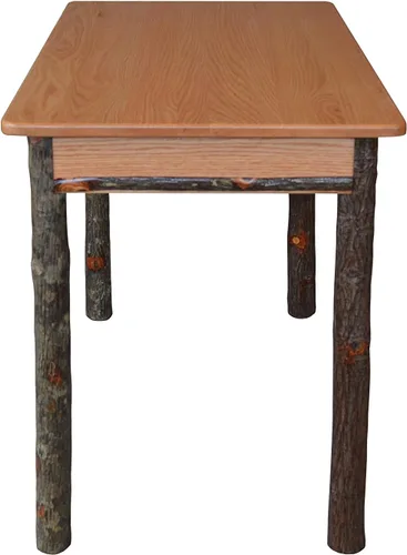 Vista 3 de Escritorio rectangular pequeño de nogal manchado natural Amish-Made Natural Stain