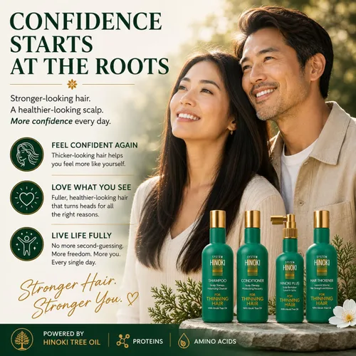 Vista 4 de Hayashi System Hinoki - Acondicionador para cabello fino, 10.1 onzas