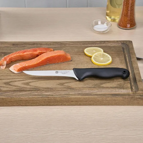 Vista 6 de Restaurantware Sensei - Cuchillo para deshuesar de 6 pulgadas con pines codificados de colores, cuchillo de acero alemán negro resistente a