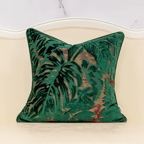 Vista 8 de Funda para almohada o cojín Alerfa de 18 x 18 pulgadas con estampado floral, terciopelo, moderna, apoyo lumbar, decorativa, para sofá, para Beige
