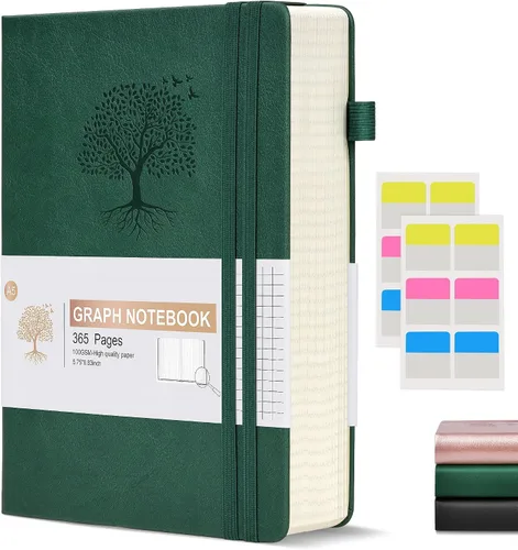 Vista 13 de Ansopu Cuaderno de puntos, 360 páginas numeradas, cuadrícula de puntos, de 8.5 x 11 pulgadas, papel de punto de 3.53 oz/m², tapa dura gruesa