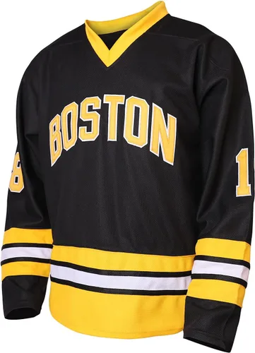 Vista 2 de Happy Gilmore 18 Boston Adam Sandler 1996 película de hockey sobre hielo Jersey para hombre S-XXXL cosido