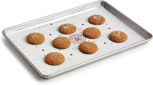 Vista 7 de King Arthur Baking Company - Tapete de silicona reutilizable para hornear, apto para horno, para espaciar y colocar la masa de galletas